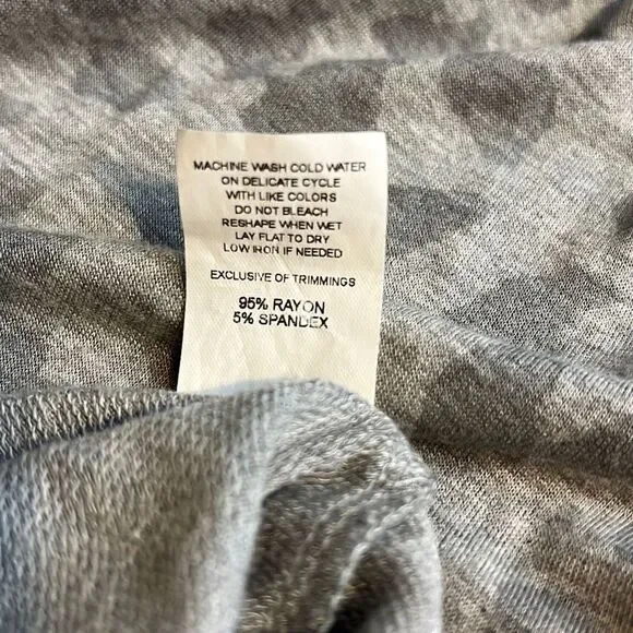 Antistar Women's Sleeveless Animal Print Gray Wide Leg Jumpsuit Size S - Picture 7 of 7